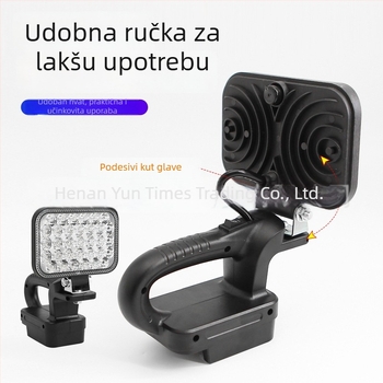 Prijenosna radna svjetiljka s litijskom baterijom, nužno osvjetljenje i kampersko osvjetljenje, u više veličina