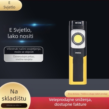 LED radna svjetiljka s COB izvorom, punjiva (30 W, 350+ lm, 3000 mAh, 5 h trajanje)