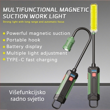 LED radna svjetiljka za automobil, 360° snop, IP65, 10W, 4800 lm, prilagodljiva temperatura boje