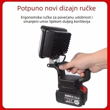 Prijenosna LED radna svjetiljka s litijskom baterijom za Dayi Makita 21V, vanjska, visoke svjetline