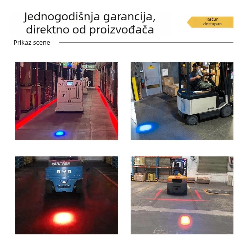 LED indikator opasnosti za viljuškar, svjetlo za vožnju unatrag, 10–80V, IP68, 6W, 600 lm, 6500K, model XRL1081