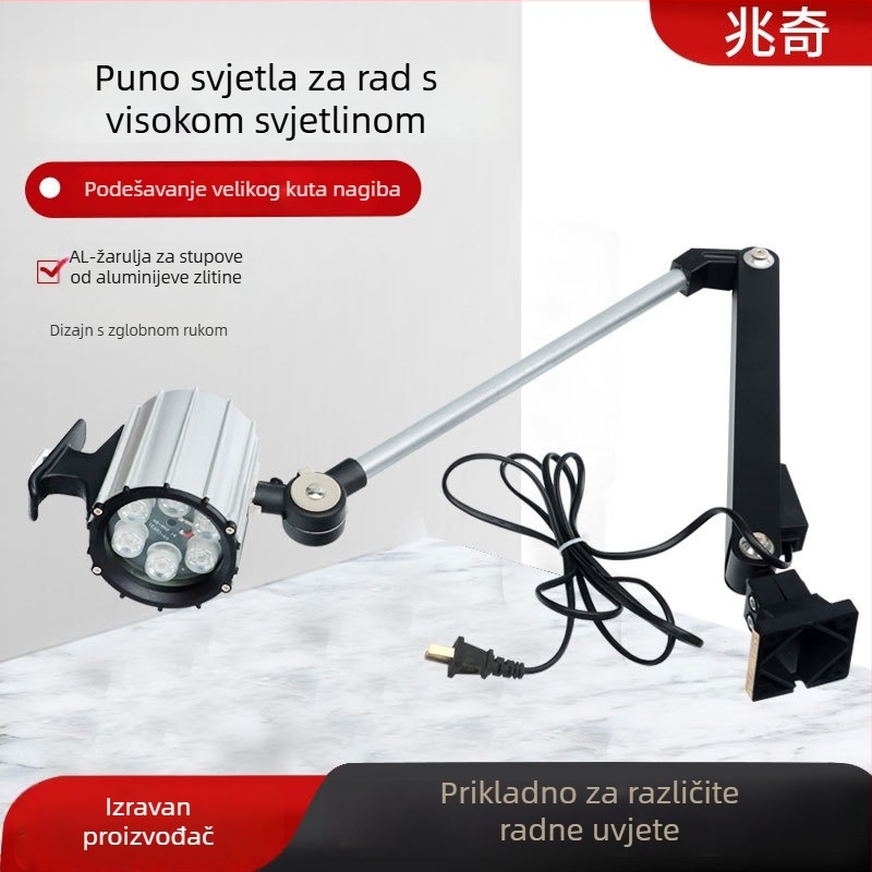 Radno svjetlo za strojeve: osvjetljenje za održavanje tokarilice, metalni nosač, vodootporno, model 50F