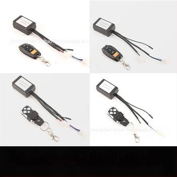 Kontroler LED strobe za automobil s bežičnim daljinskim upravljačem – LED radna svjetla traka za terenska vozila, 12–24V universalno, Snaga: 5
