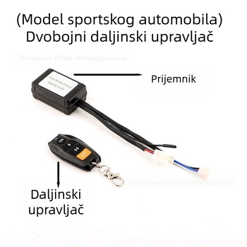 Kontroler LED strobe za automobil s bežičnim daljinskim upravljačem – LED radna svjetla traka za terenska vozila, 12–24V universalno, Snaga: 5