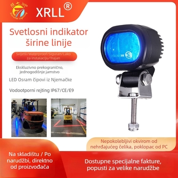 LED granično svjetlo za viljuškar/AGV – 6W, DC 10–80V, LED izvor svjetla, vijek trajanja 50.000 h, model XRL1081L