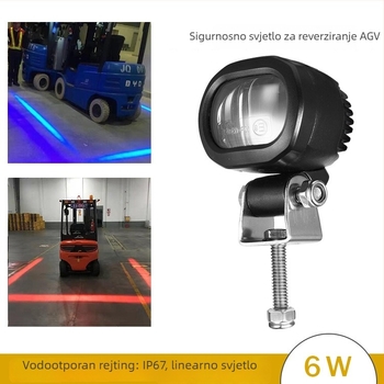 LED granično svjetlo za viljuškar/AGV – 6W, DC 10–80V, LED izvor svjetla, vijek trajanja 50.000 h, model XRL1081L