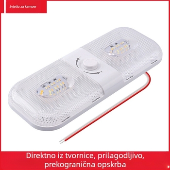 LED svjetlo za čitanje u kabini RV-a i kamiona – mekana svjetlost, kampersko osvjetljenje, model FC01, 12–24V, 10W