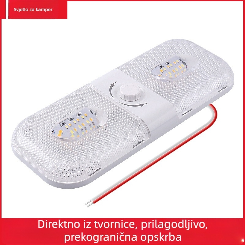 LED svjetlo za čitanje u kabini RV-a i kamiona – mekana svjetlost, kampersko osvjetljenje, model FC01, 12–24V, 10W