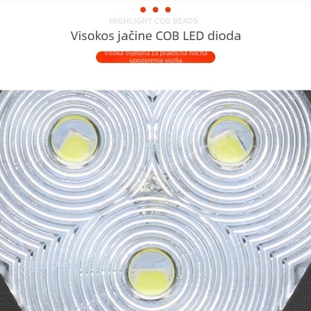Automobilsko magnetsko LED upozoravajuće svjetlo, rotirajuće blještanje, model S304, 3W, 3.6V, 30 lm