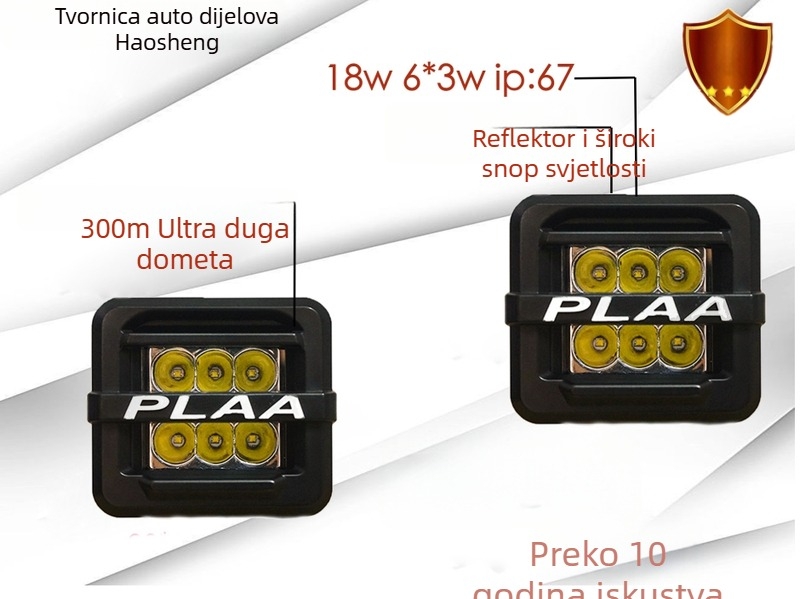 LED820 radna svjetla – reflektor za terenska vozila, univerzalni auto LED reflektor, 30W, 10–80V, 3000 lm, 30 000–50 000 h, aluminij-ABS kućište