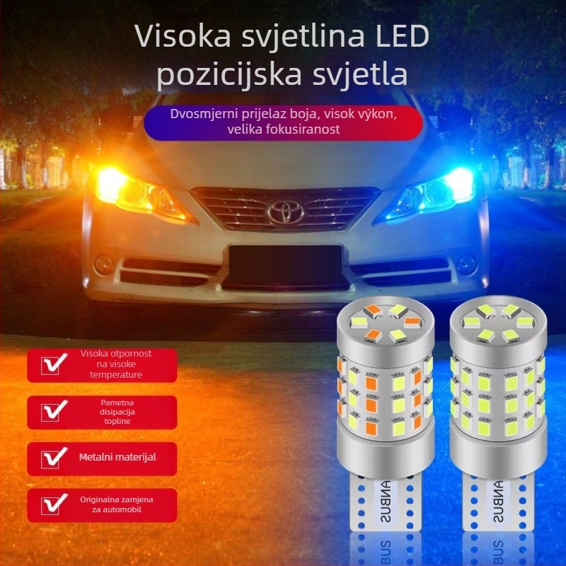 Automobilska LED svjetla širine/pozicije, model 2016, 42SMD, univerzalna kompatibilnost, 12-24V, 5W, 400lm
