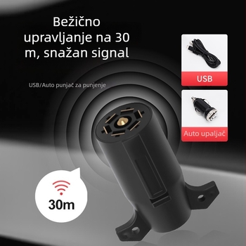 LED stražnje svjetlo za prikolicu, 12-24V, LED izvor, bežični komplet u američkom stilu