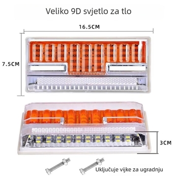 LED bočno svjetlo za kamion, vodootporno, iznimno svijetlo, za poluprikolicu, svjetlo za gumu, pokazivač širine
