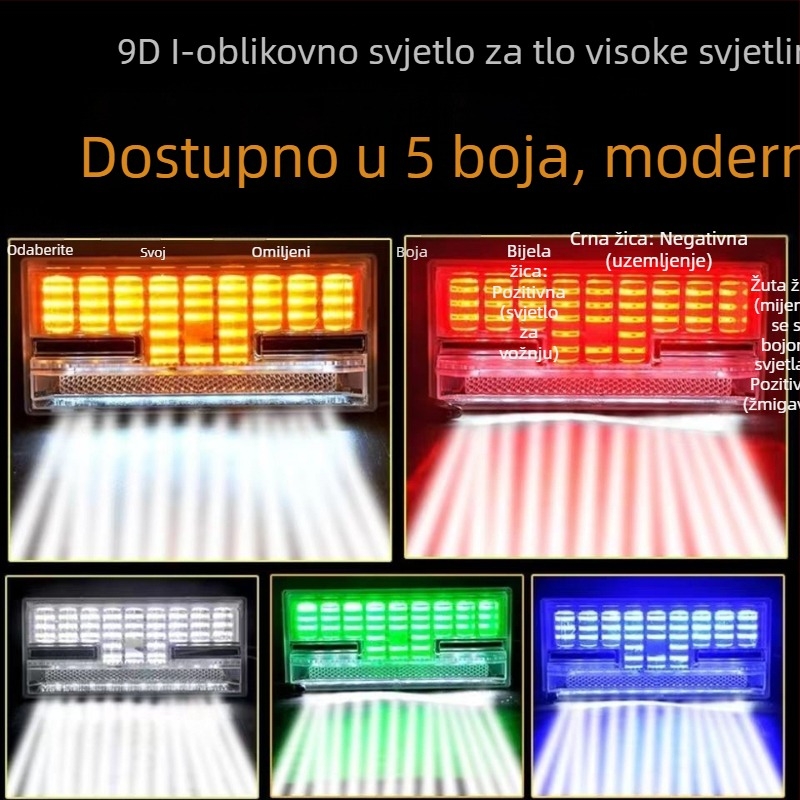 LED bočno svjetlo za kamion, vodootporno, iznimno svijetlo, za poluprikolicu, svjetlo za gumu, pokazivač širine