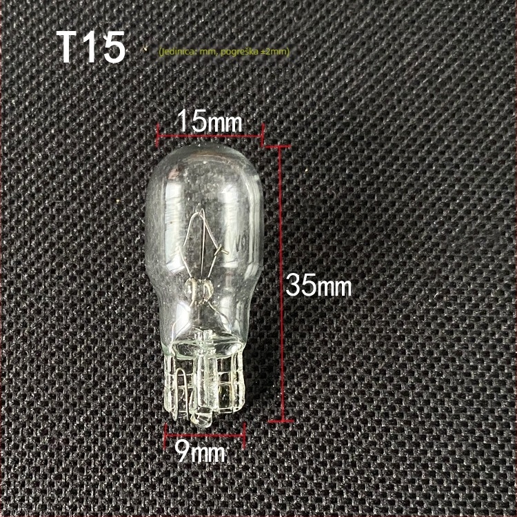 Automobilska instrumentna svjetiljka T5 – 12V, opće namjene, ugrađena žarulja za instrument ploču, kočnice i pokazivač smjera