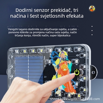 Solarna upozoravajuća bljeskalica za automobil protiv zadnje nesreće, snažan svjetlosni bljesak, magnetno pričvršćivanje – stražnje svjetlo za kamione