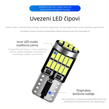 Automobilska LED svjetla za širinu, 12V, 2W, model 007, montaža adsorpcijom, univerzalna kompatibilnost