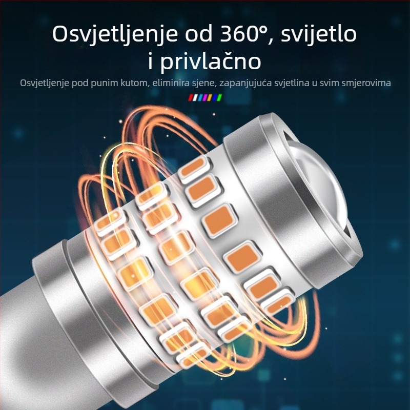 T10 LED pokazivač širine automobila, 12-24V, 3W, 660 lm, 6500K, LED kuglice 2016