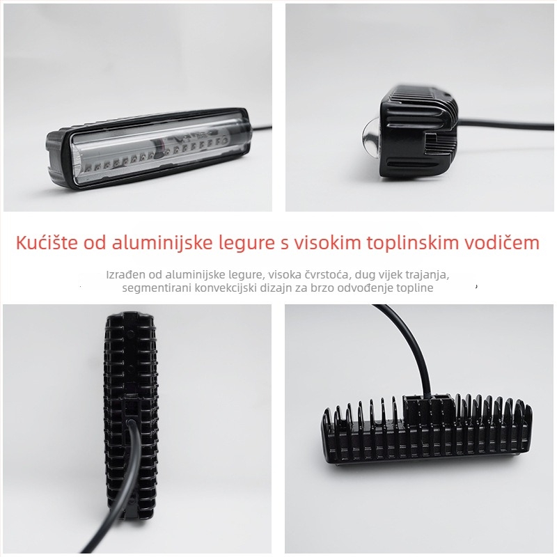 Lampica upozorenja za forklift, jednolinijska traka, LED, 16W, 9-80V, vodootporna