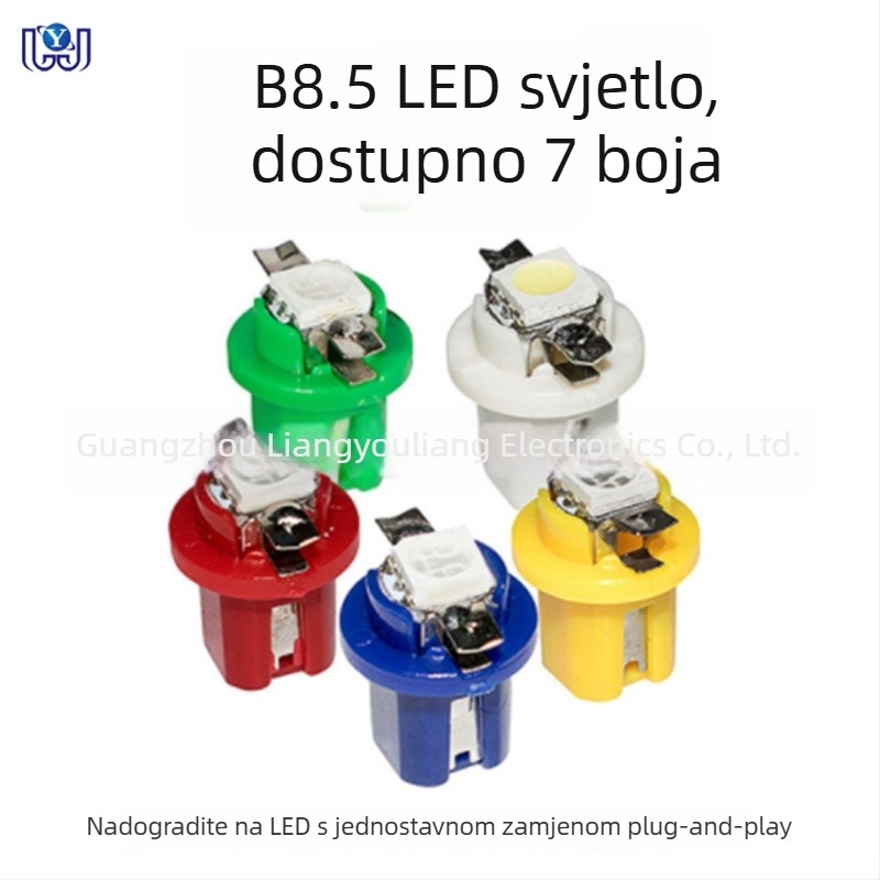 Lampa za instrument ploču automobila B8.5 1SMD, 12V, LED 5050, 6000K
