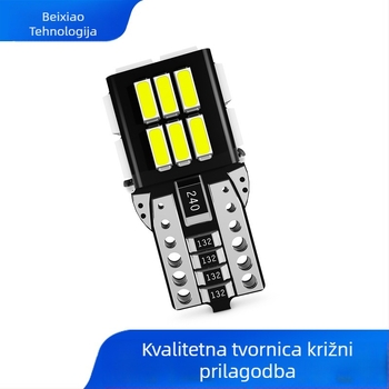 T10 LED auto svjetlo s 4014 SMD, 12V DC, 2.4W, Canbus, Rasvjeta širine/čitanja/registracijske tablice