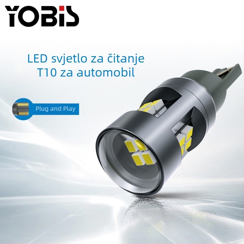 Youbisi T10 2016, LED svjetlo za vrata i svjetlo licence pločice sa lećom, 12-80V, univerzalno