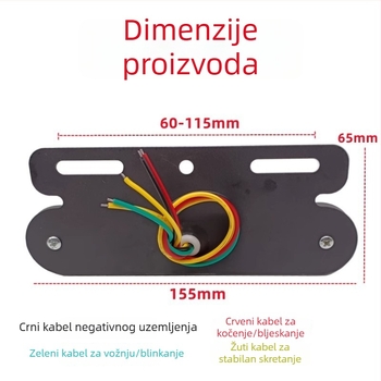 Kamionsko LED stražnje svjetlo, vodootporno, 12–24 V, univerzalno, za kamione
