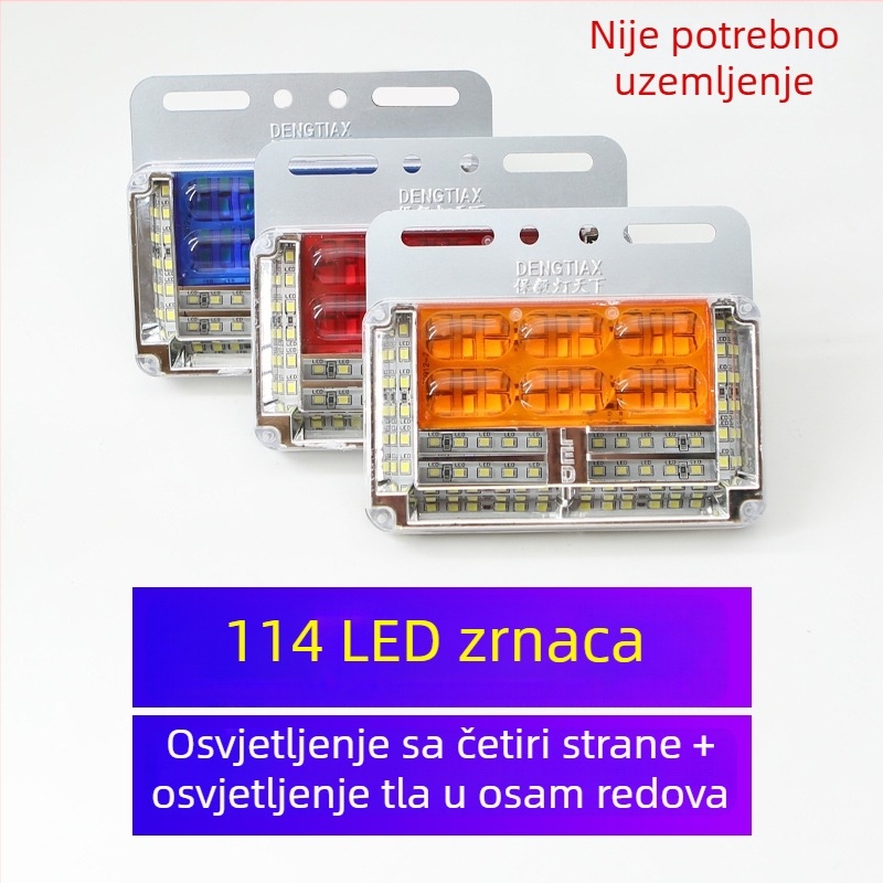 24V LED bočna svjetla za kamion, 9 redova, vodootporna, visoka svjetlost, 15W, 4000–6000K, signalizacija skretanja