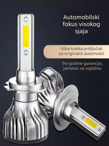 LED prednja žarulja za Wuling Hongguang S – 12V, 90–100W, 5000–6000K, visoka/niža snop, super jasan reflektor