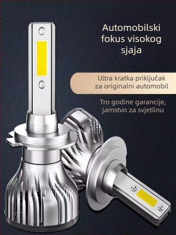 LED prednja žarulja za Wuling Hongguang S – 12V, 90–100W, 5000–6000K, visoka/niža snop, super jasan reflektor