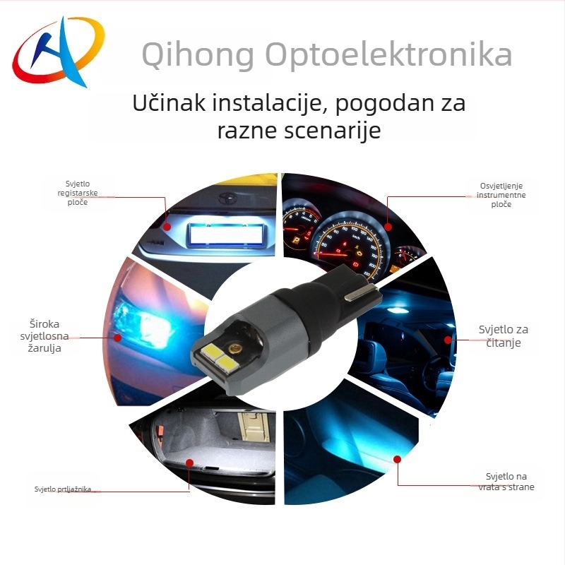 T10 LED auto svjetlo — širina i čitačka svjetiljka, LED 3020EMC, 10-30V, 2W, 230 lm
