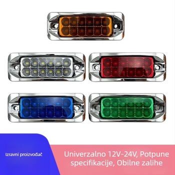 Kamionska LED bočna svjetiljka s pokazivačem širine, 12-24V, 6W, LED tip 2835, IP67, trajanje 50 000 h