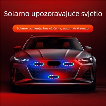 Blink LED stražnja svjetla za motocikle i električna vozila, bez kabeliranja, solarno napajanje, indikator širine, noćno sprječavanje sudara