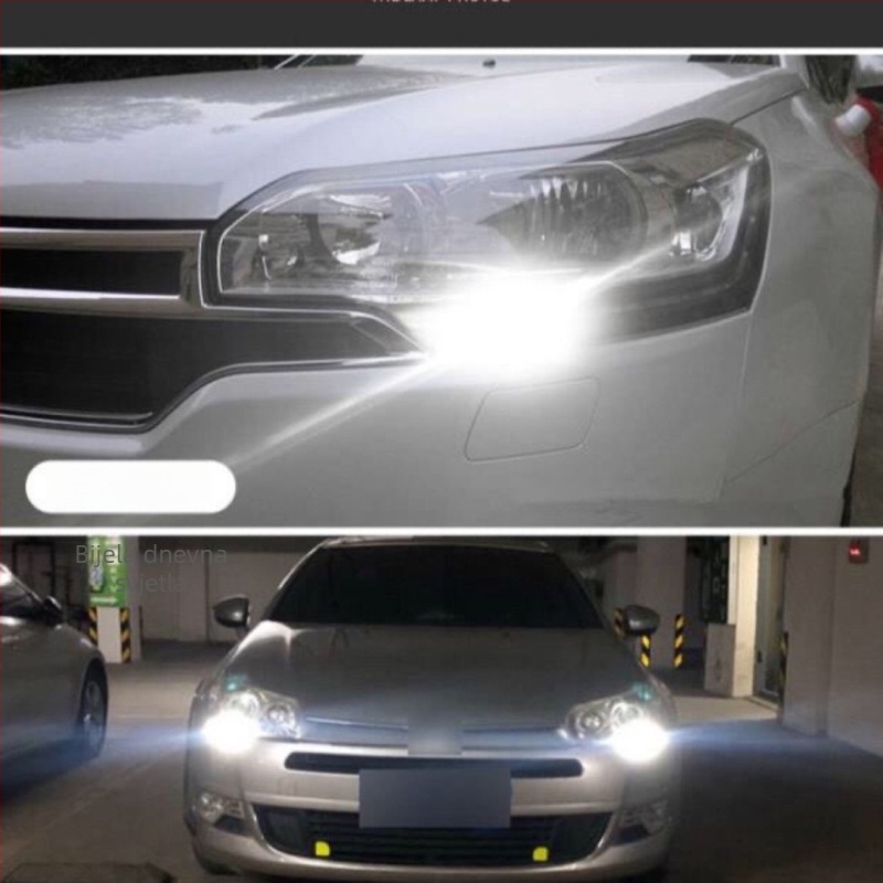 PH24W LED dnevna svjetla za Peugeot 3008 i Citroën C5 (2010–2012) – LED tipa 3030, 12V, 0.5W, 6500K