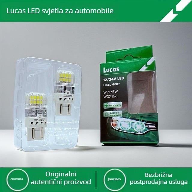 Lucas LED stražnja svjetla automobila, žarulja za kočnice, S25, širinski indikator, T20, 12V/24V, velika plug-in žarulja P21