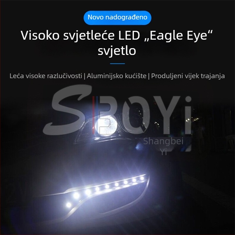 Shang Bo Yi LED svjetlo za auto, 23 mm – Eagle Eye, tanko svjetlo za vožnju unazad, za motocikl i balansni skuter