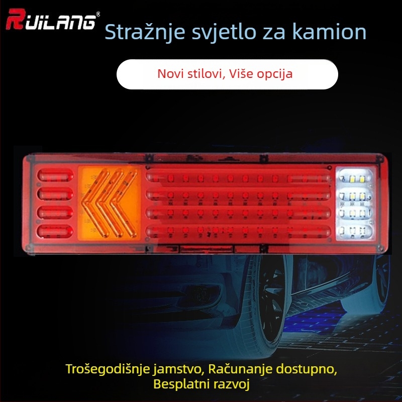 LED stražnja svjetla za kamione, model 788, kućište ABS-a, snaga 240W, univerzalna kompatibilnost