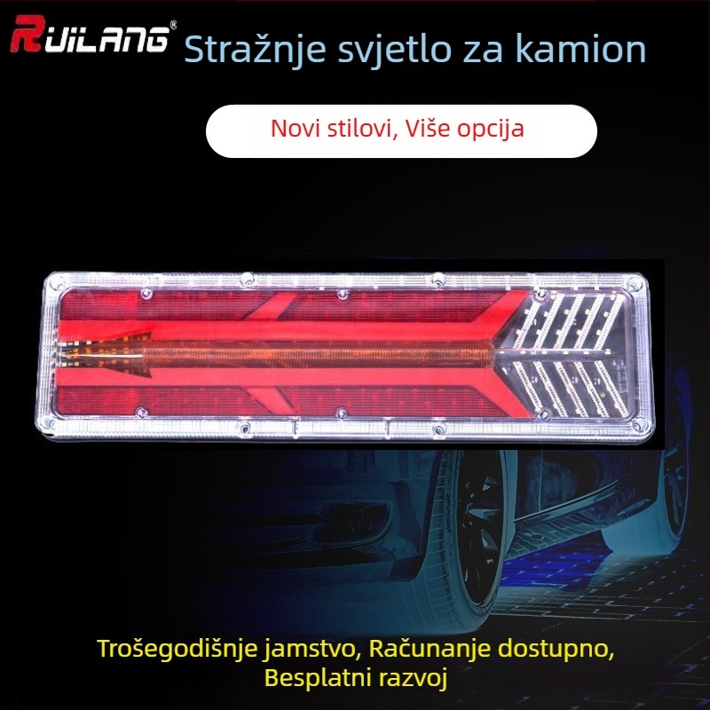 LED stražnja svjetla za kamione, model 788, kućište ABS-a, snaga 240W, univerzalna kompatibilnost