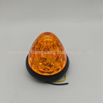 Bullet-Head svjetlo za signalizaciju kamiona, 16 LED, 10-24V, DY-105, ABS, bočno svjetlo upozorenja, kompatibilno s kamionima, teškim kamionima i autobusima