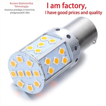 Automobilska LED signalna svjetiljka s dekodiranjem, T20 7440/1156/3030, 5W, 12V, 360° snop, kompatibilno s 1156/1157/7440/7443