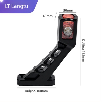 Trostruka svjetiljka za kamion – materijal: inženjerski plast + kaljeno staklo; 12-24V; opća namjena