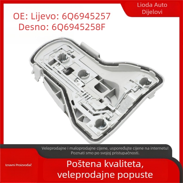 Držač lampe za Volkswagen Polo (lijevo/desno) – ABS, LED, 12V, 3W, 1800 lm