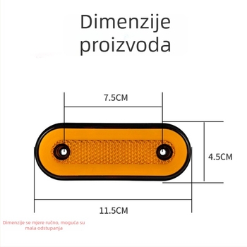 LED Edge Light za kamion – 12–24V, 6000 lm, LED svjetlo, model edge light, svjetlo širine kamiona