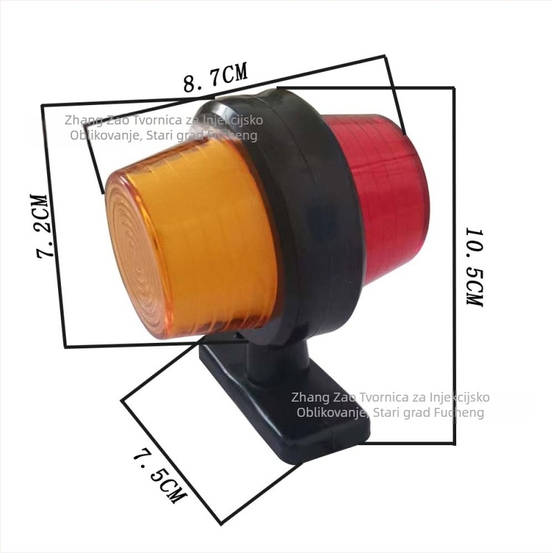 Kamionsko dvostrano bočno svjetlo, 12-24V LED (2835), IP67, 0,5W, 5000 lm
