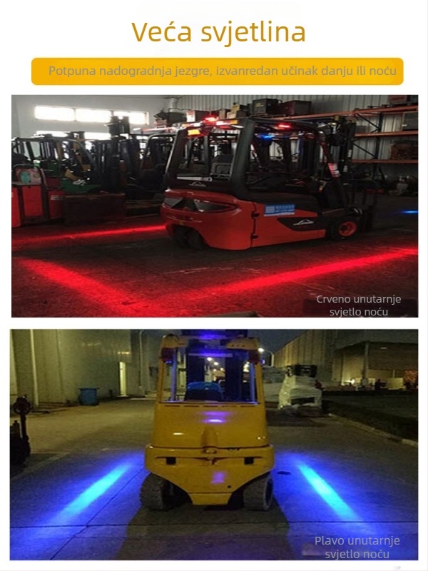 Svjetlo za zonu upozorenja za viljuškar – granica za povratno kretanje / prava crta – Model JS67 – 12-80V