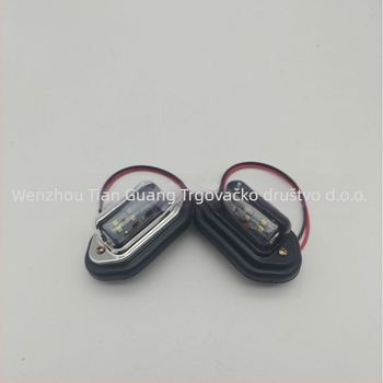 LED svjetlo za registarsku pločicu, ABS kućište, 10–24V, model Dy-103, za kamione, teške kamione i autobuse