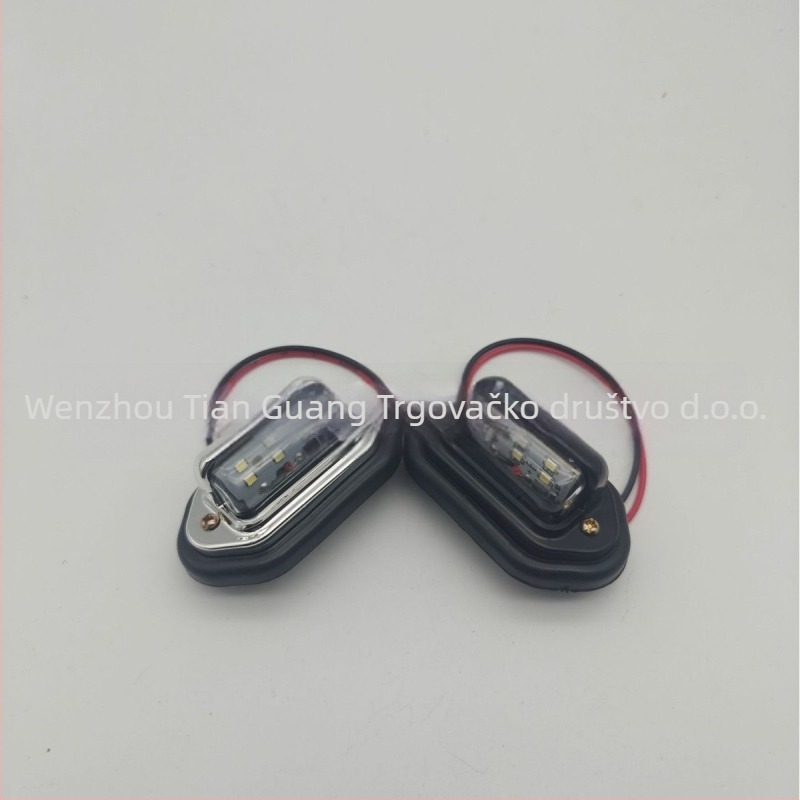 LED svjetlo za registarsku pločicu, ABS kućište, 10–24V, model Dy-103, za kamione, teške kamione i autobuse