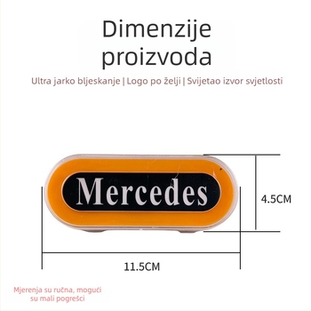 Kamionske bočne LED svjetla, zamjenjivo logo, prilagođeni natpisi (stabilni ili treptajući), 12–24V, kompatibilno s kamionima, prikolicama i poluprikolima