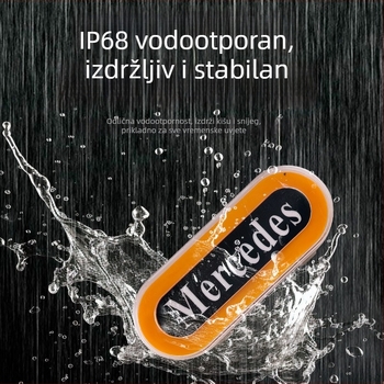 Kamionske bočne LED svjetla, zamjenjivo logo, prilagođeni natpisi (stabilni ili treptajući), 12–24V, kompatibilno s kamionima, prikolicama i poluprikolima