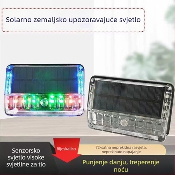 Solarna bočna svjetiljka za kamion, upozoravajuća svjetlost za poluprikolicu, bežično napajanje, indikator širine, ultra jarko LED, snažan magnet